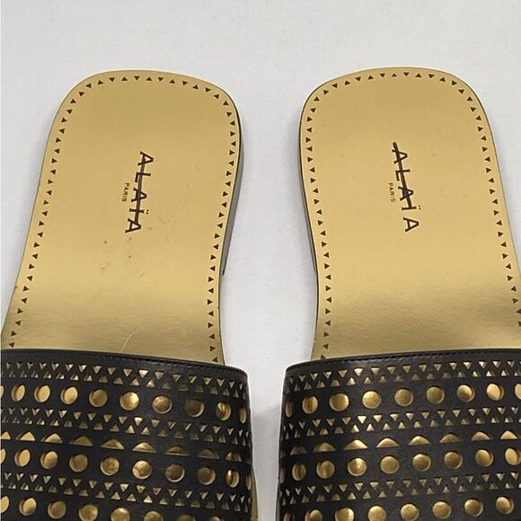 Alaia Laser-cut leather slides size 35 - Picture 5 of 15